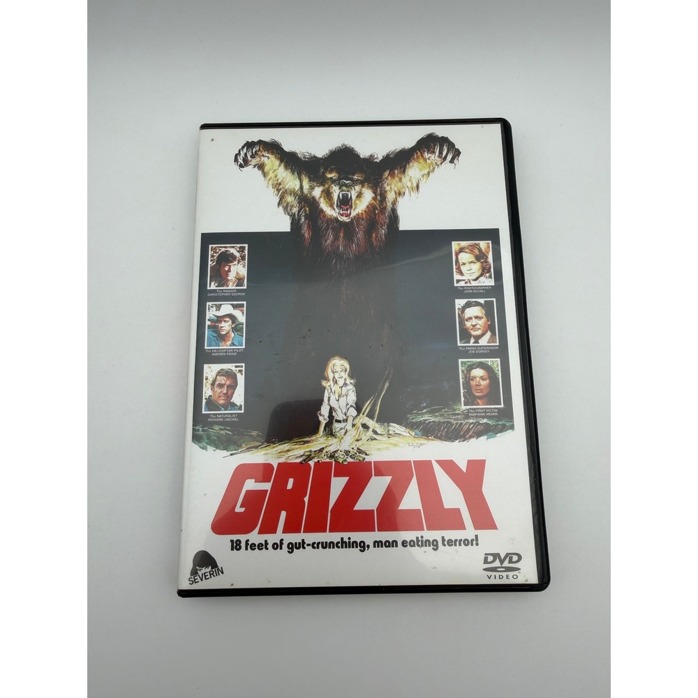 Grizzly DVD 1976 Horror Movie Severin Films 2K Scan William Girdler SEV4897DV